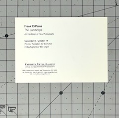 Frank DiPerna (1947-2020) Art Announcement Card Sep. 2000 The Landscape