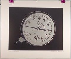 Large Format Unframed B W Photograph The Air Pressure Gauge by Charles Fendrock