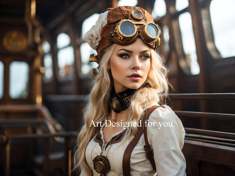 Digital Image Picture Photo Wallpaper Background Desktop Steampunk Girl  