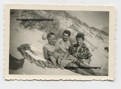 Z1271 Photo 1950s Artistic Nude Pretty Woman Man Beach Nude Nude