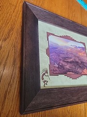Sunstreak Lipan Point Grand Canyon Signed James Thompson Photo Framed Matted Art