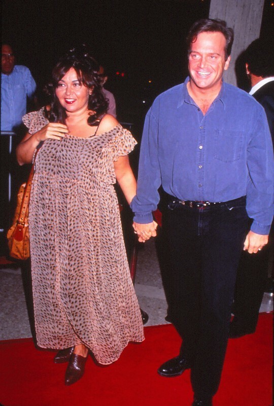 Dia Roseanne Barr & Husband Thomas Arnold 1992 KB Format Photographer P9-7-3-4