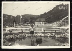 Photo-Wiesenttal-Streitberg-spas-outdoor pool-Upper Franconia-woman-June 1932-78