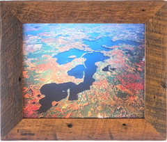Spider Lake Chain, Sawyer Co., Hayward, Wisc., Overhead Photo. Frame Optional.