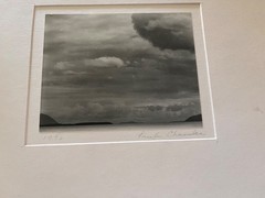 Sucia Islands, Washington 1990 signed b/w photo matted