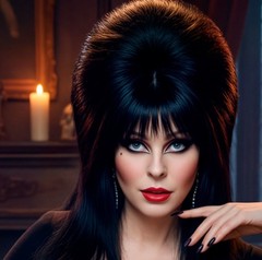 Elvira Mistress of the Dark in Iconic Outfit Metal Sign Wall Art 10″ x 14″