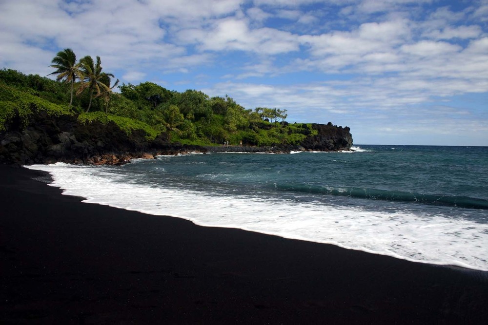 Waianapanapa Black Sand Beach Maui Pailoa Bay Hawaii Island Memories 8×10 Print