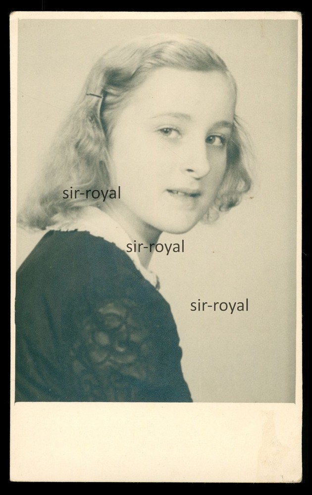 Pretty Blonde Woman Gerda 1948 Portrait – 1940s – Photo Postcard 9x14cm