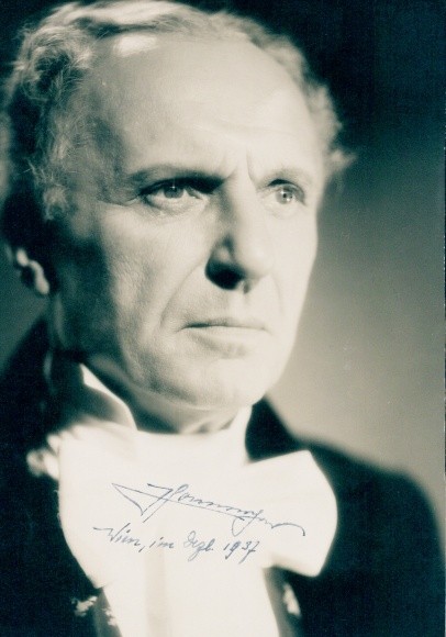 Photo actor Hans Homma, portrait, autograph – 10925208