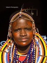 Maasai Young Married Woman, Masai Mara, Kenya 11 x 14 Print Metallic Paper
