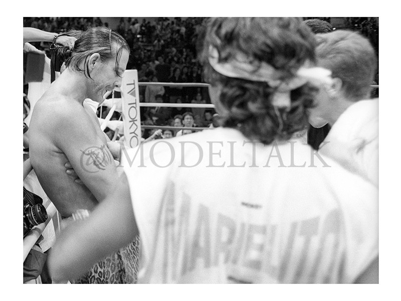 Mickey Rourke Fight in Tokyo Original photograph from the archive of Charlier