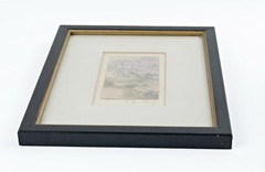 Antique Wallace Nutting Signed Print Hand Colored Photo New England Landscape