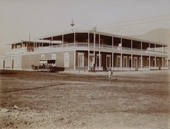Unknown Photograph Corner House in Iquique Chile Historic Circa 1885