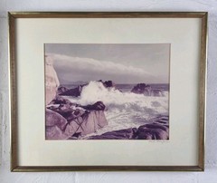 «The Big Wave» By Karl Bonfert Original Photograph Framed & Signed 21×17″ PPC