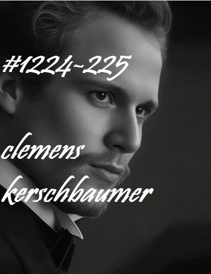 MALE PORTRAIT #1224-225 -opera men-clemens kerschbaumer- free shipping in usa