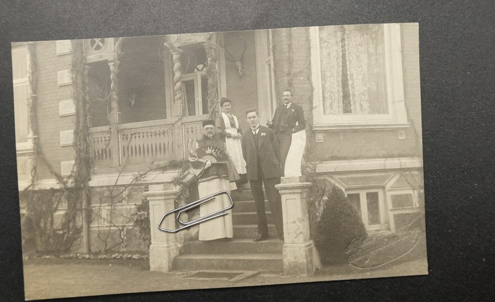 Photo Postcard View Augustenburg Sonderburg Denmark China Japan Costume Man