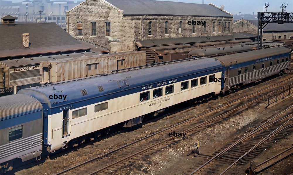 Photo Art Print of NKP passenger train at Chicago LaSalle Street Station in 1959