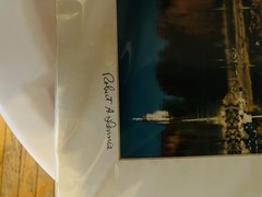 Robert A. Dennis Signed Kennebunk River Landscape Color Photograph Matted