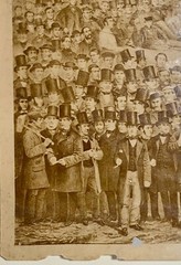Original Albumen Photograph of a Print of J Heehan & T Sayers 1860 Boxing Match