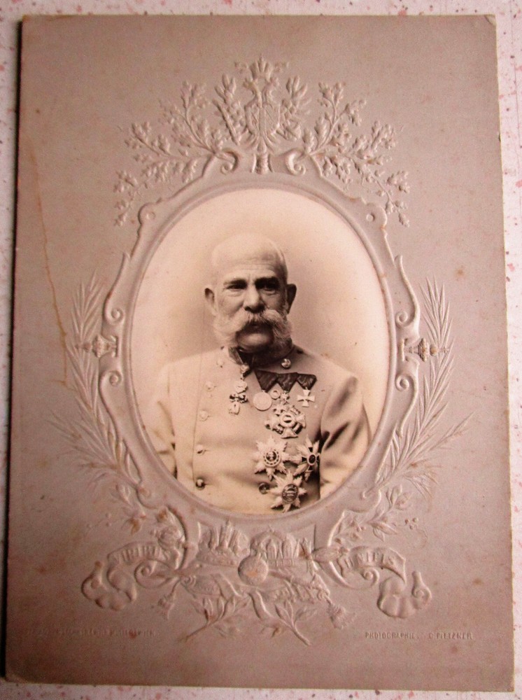 HABSBURG KUK EMPEROR & KING Franz Josef I. Emperor of Austria Hungary PHOTO 1890