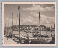 Gabicce Mare Riviera Umbria Italy 1956 – Fishing Boats – Vintage Photo 1950s