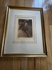 Edward S. Curtis Native American » White Weasel – Ponca » 1927 Photogravure