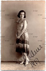 Seehausen Altmark 1929 – Pretty Woman in Portrait – 1920s – RPPC Photo Postcard 9x14cm