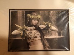 Matted Portrait Of A Female Hula Dancer By Himani Photography, Maui