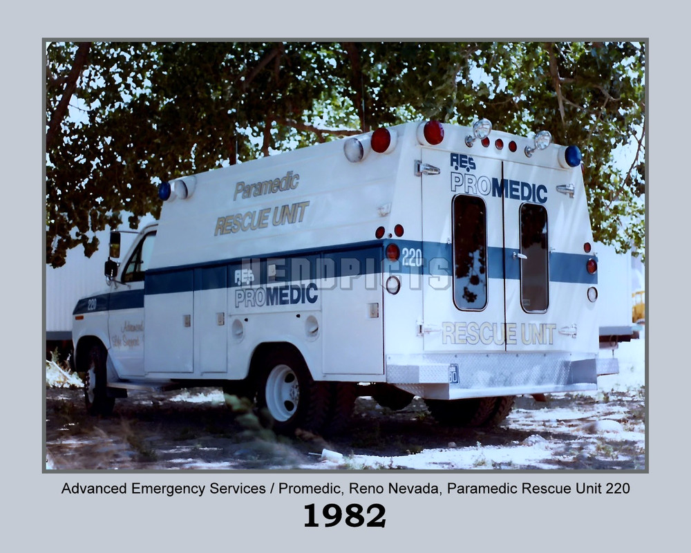 1982 Advanced Emergency Services Promedic, New 8×10 Unframed Photo VFRPBT_0075