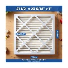 Aerostar 21 1/2×23 5/16×1 MERV 13 High Efficiency Pleated Air Filter, 4-Pack,…