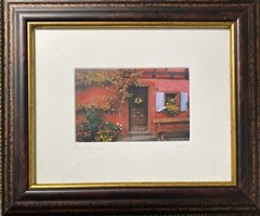 France Framed Photo-4” X 6” Photo 11.75” X 10.75” Frame Matted And Glass
