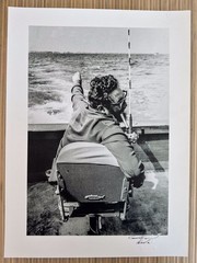 Fidel Castro Fishing – Photograph by Alberto Korda – Signed 12×16