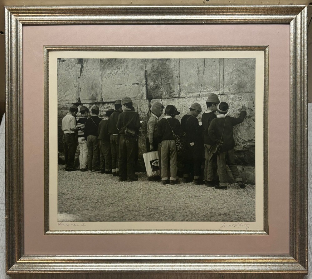 Vintage JAMES GITLITZ Children Pray at WAILING WALL Jerusalem ISRAEL Photograph