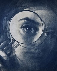 Toned Cyanotype – Original Handmade Fine Art – Abstract, Surreal Photography