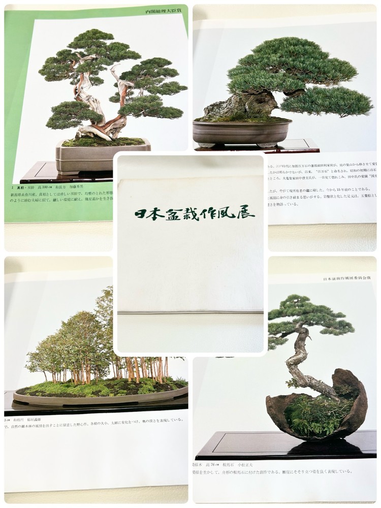 Nihon Bonsai Sakufu Ten 5th 1980 potted plants Japanese tradition art Photo Book