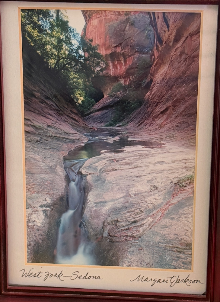 «West Fork Sedona» Margaret Jackson Framed Signed Original Photograph 8.5″x6.5″