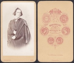 Joseph Wagner Actor Theater Vienna Portrait CDV Photo Mahlknecht 1860
