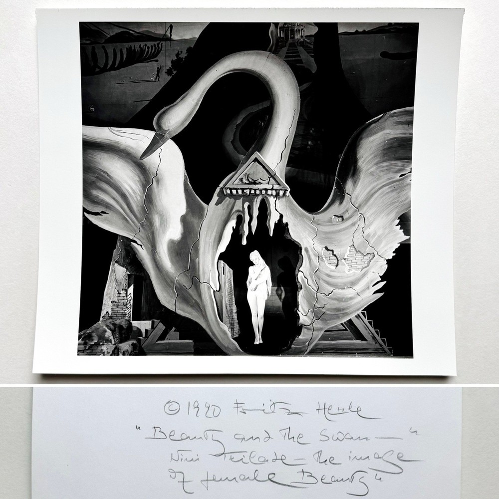 Fritz Henle Rare Inscribed Photograph Ballerina Nini Theilade in Bacchanale Dali