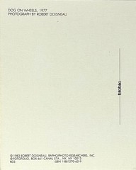 Robert Doisneau Art Photo Print Card – Dog On Wheels, 1977 – Fotofolio 4”x6”