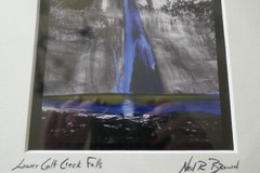 Neil R Brown “Lower Calt Creek Falls” Art Photograph Print Signed