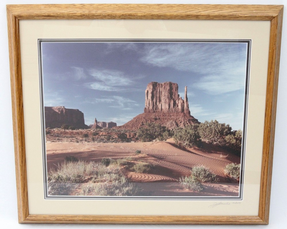 John Gavrilis 1988 Signed 16×20 Photograph 16/250 Monument Valley Arizona Framed