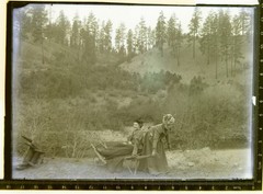 Antique Photograph Glass Negative Ladies Having Fun Posing for Photo @ 1915