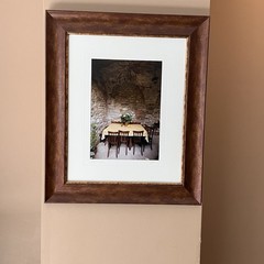 Vintage Tuscany Landscape Framed Italian Wall Art “Last Morning Toscana”