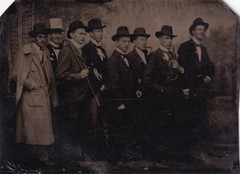Larger Ferrotype / Tintype – Men’s Group – Circa 1900