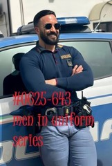 MALE PORTRAIT #0625-643 -men in uniform series -italy – free shipping in usa