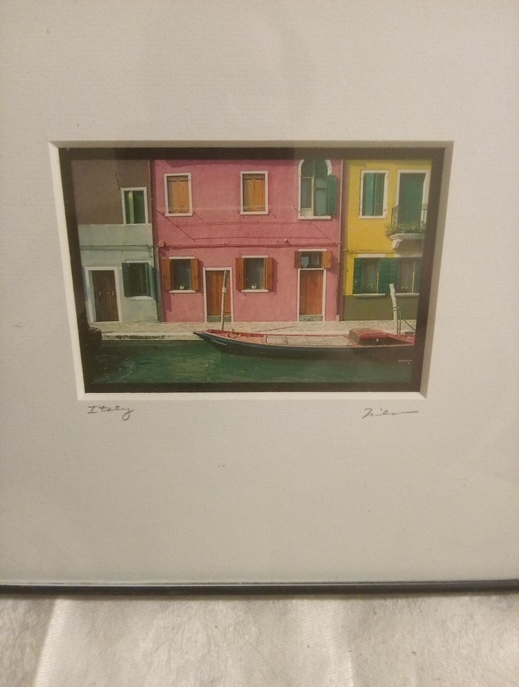 Jim Nilsen Signed Photo Print Italy Burano Beppu Gallery Framed Fine Art
