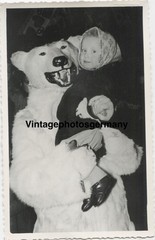 Z4546 Photo 1956 Polar Bear Costume Polar Bear Icebear Bear Girl Halle Saale