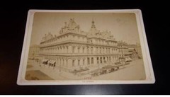 Photography On Cardboard. 2MOI10382. Around 1900. Lyon. La Bourse. 16 X 11 Cm.