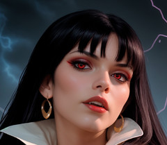 Seductive Vampirella Vampire Goddess Graveyard Metal Sign Wall Art 10″ x 14″