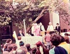 CAL ARTS 1981 Graduation PHOTO ED EMSHWILLER & BOB FITGERALD Pink Elephant Suit